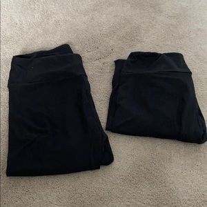Two pairs black LuLaRoe Leggings